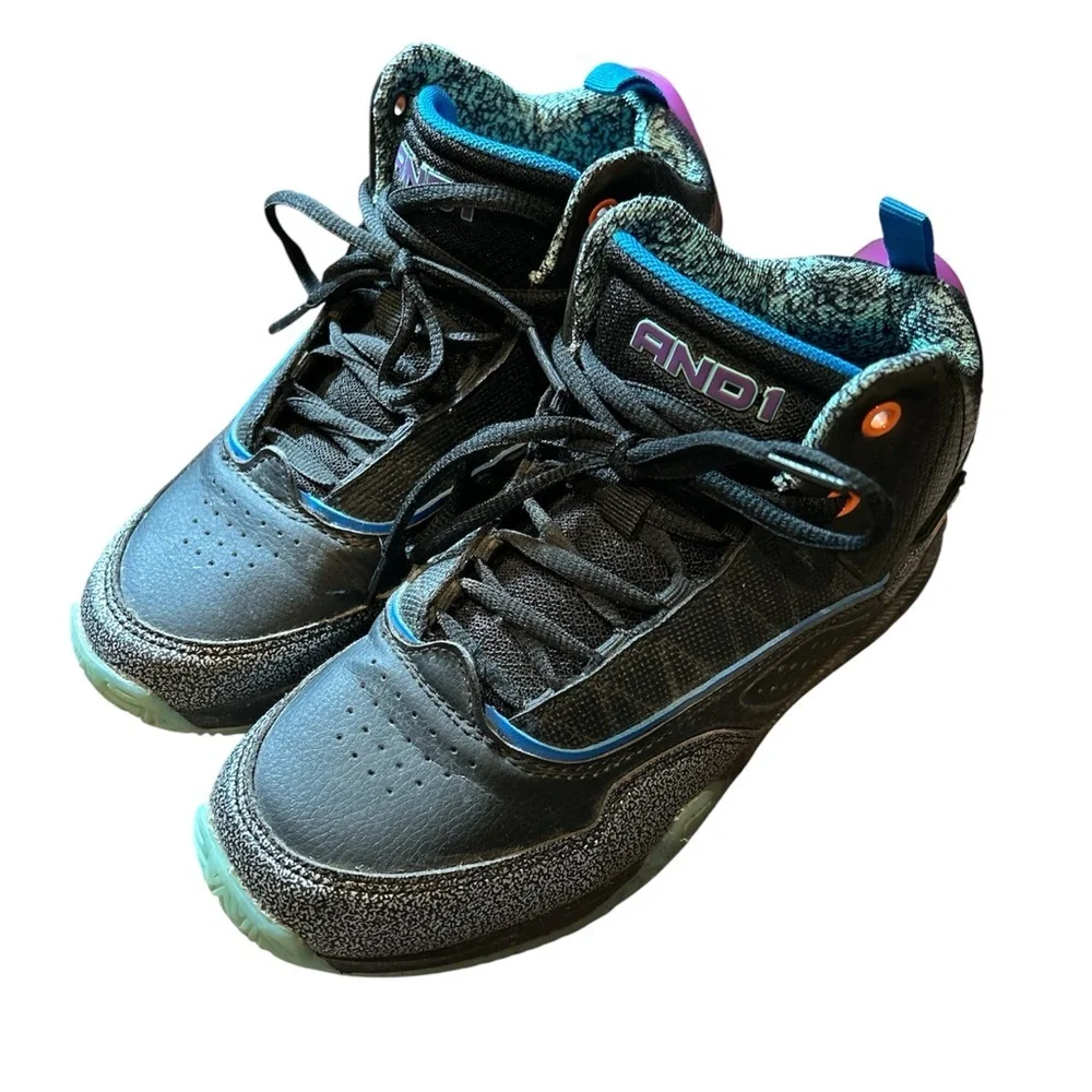 AND1 Boys Lace-up Basketball Sneakers